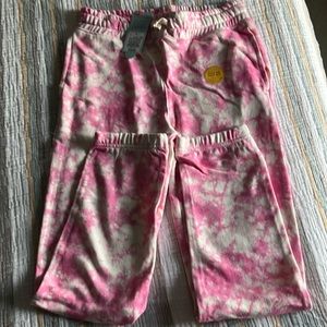 Cat & Jack Girls Pink Tie Dye Joggers Size XSmall and Large   NWT